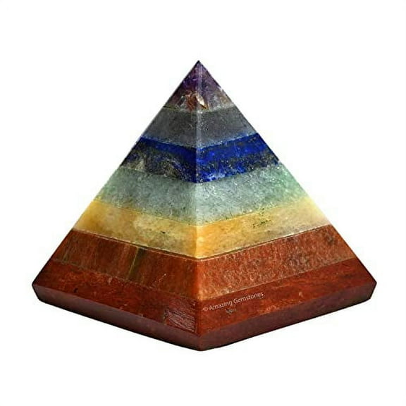 Chakra Crystal Pyramid 2" Inch