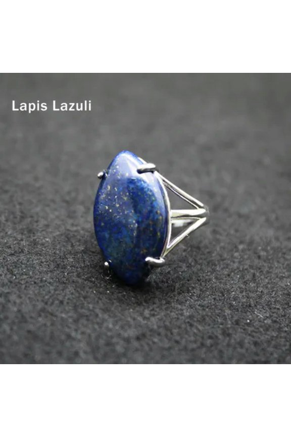 Chakra Crystal Ring Open Adjustable Quartz Stone Hollow Out Healing Reiki Gifts