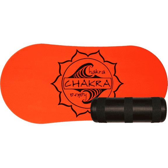 Chakra Skateboard Balance Deck and Roller Kit Neon Orange - (Set)