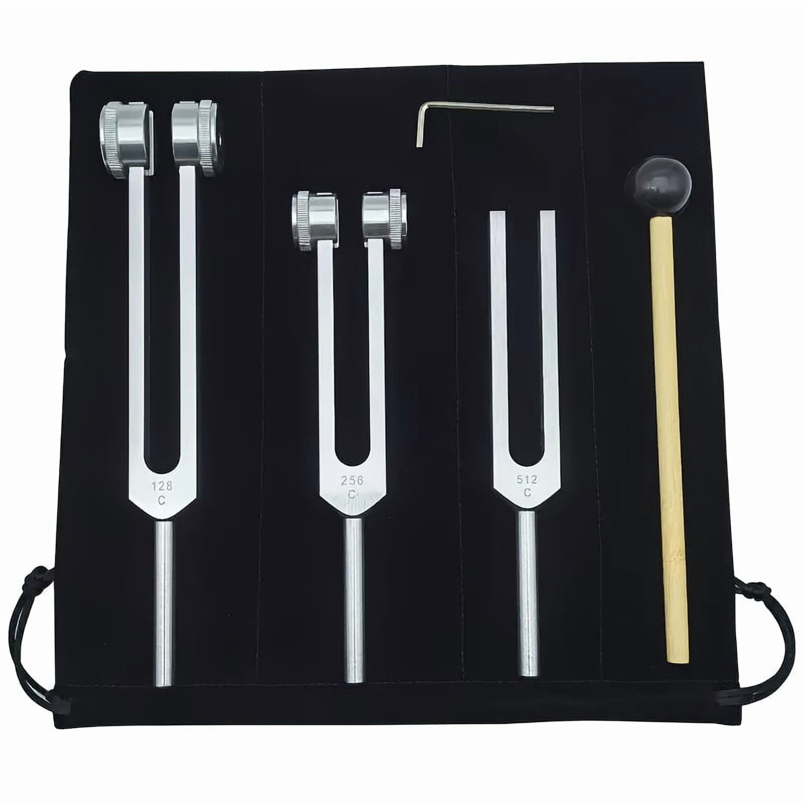 Chakra Healing Tuning Fork Set - (128Hz, 256Hz, 512Hz) Aluminum Alloy ...