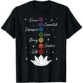 thumbnail image 1 of Chakra Lotus Flower Yoga Buddhism Meditation Spiritual T-Shirt, 1 of 4