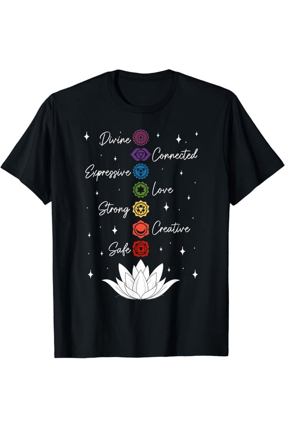Chakra Lotus Flower Yoga Buddhism Meditation Spiritual T-Shirt