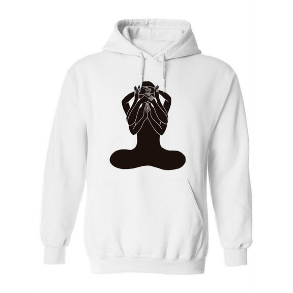 Chakra Lotus Pose Yoga Hoodie Women -Image by Shutterstock, Female Small