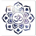 thumbnail image 1 of Chakra Mandala Stencil Reusable Flower Template Large 11.8x11.8 Inch DIY Home Signs Decor for Painting on Wood Scrapbook Card Wall Floor Drawing, 1 of 7