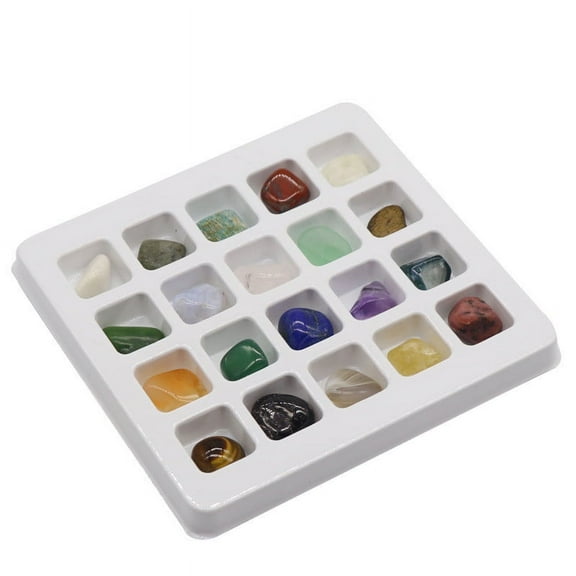 Chakra Stones Healing Set Of 20,Tumbled And Polished,for 7 Chakras Balancing,Meditation,or As Thumb Stones,Palm Stones, Worry Stones