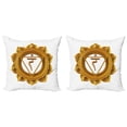 thumbnail image 1 of Ambesonne Yellow Throw Pillow Cover 2 Pack, Eastern, 20", Earth Yellow, 1 of 2