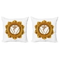 thumbnail image 1 of Ambesonne Yellow Throw Pillow Cover 2 Pack, Eastern, 24", Earth Yellow, 1 of 2