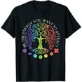 thumbnail image 1 of Chakra Tree Of Life Mandala Zen Yoga Om Symbol Buddhism T-ShirtMen's and women's gift, black and white T-shirt, size: Extra large S-4XL, 1 of 4