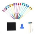 thumbnail image 1 of Chakra Tuning Fork Set, 7 Chakra+1 Soul Purpose Weighted Tuning Forks for ,Yoga, Sound Healing Multicolor, 1 of 8