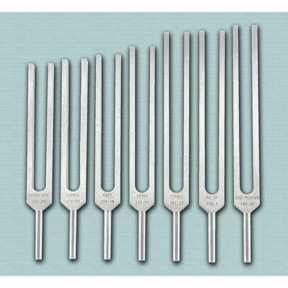 Chakra Tuning Forks Set - 7 Tuning Forks