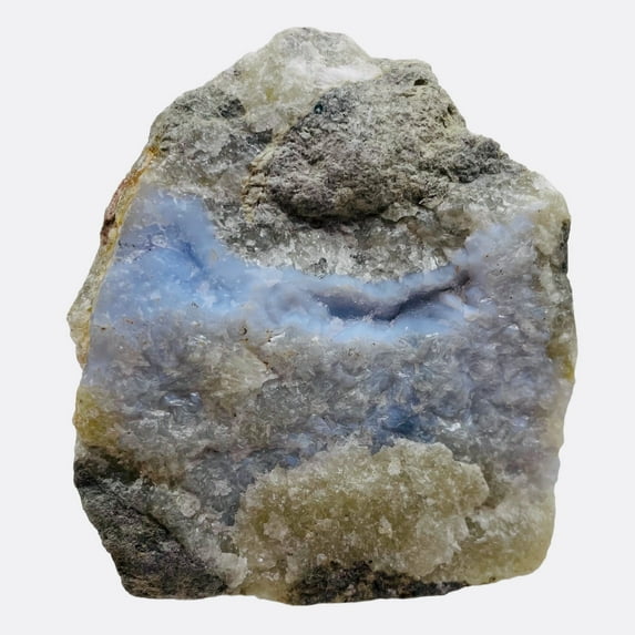 Chalcedony 265g Natural | 3x2 1/2x1 1/2" | Blue White Gray | 1 Specimen