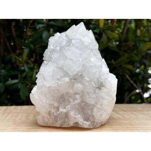 Chalcedony & Crystal Quartz Stalactite 3-8", Natural Quartz on Chalcedony Stalactite Specimen (2-3 lb)
