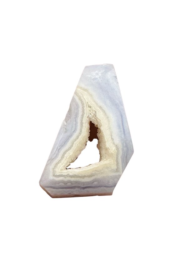 Chalcedony Druzy 28ct Designer Cut Pendant Bead| 29x21x8mm| Blue|1 Pendant Bead|