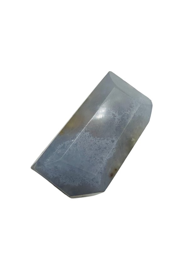 Chalcedony Druzy 32ct Designer Cut Pendant Bead | 27x14x10mm | Blue | 1 Bead |