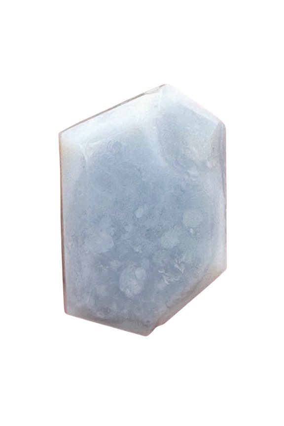 Chalcedony Druzy 456ct Designer Cut Pendant Bead | 30x21x8mm | Blue | 1 Bead |