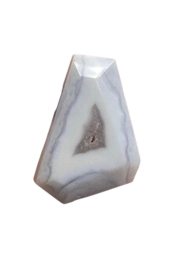 Chalcedony Druzy 52ct Designer Cut Pendant Bead| 34x24x10mm|Blue|1 Pendant Bead|