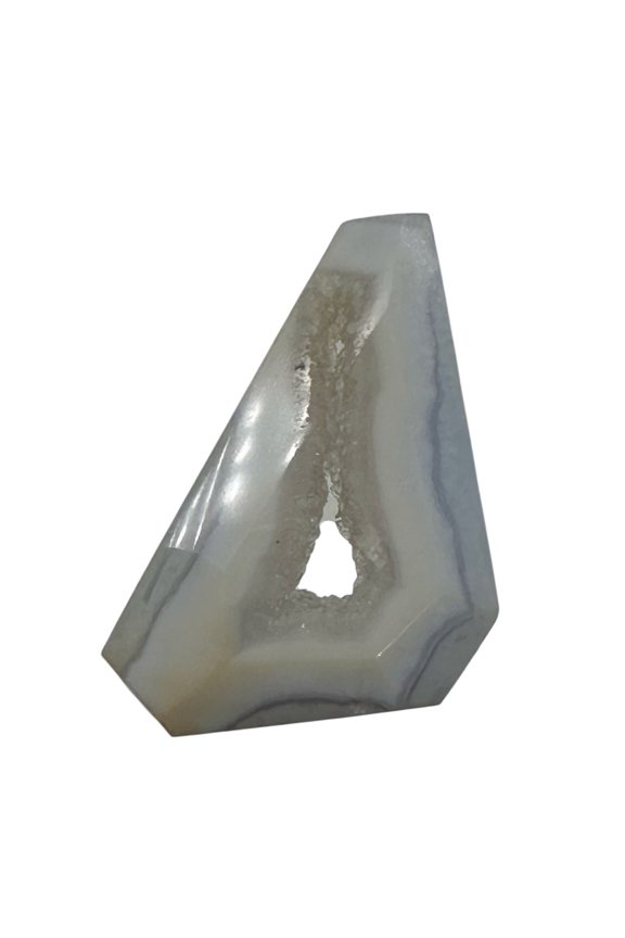 Chalcedony Druzy 53ct Designer Cut Pendant Bead| 35x28x9mm| Blue|1 Pendant Bead|