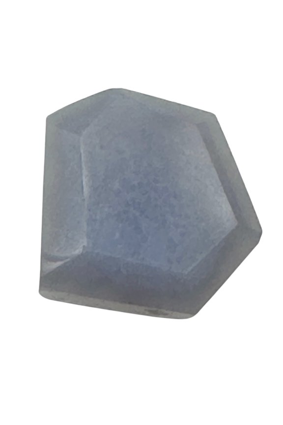 Chalcedony Druzy 56ct Designer Cut Pendant Bead | 25x25x10mm | Blue | 1 Bead |
