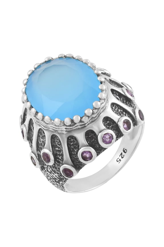 Chalcedony Gemstone Ring
