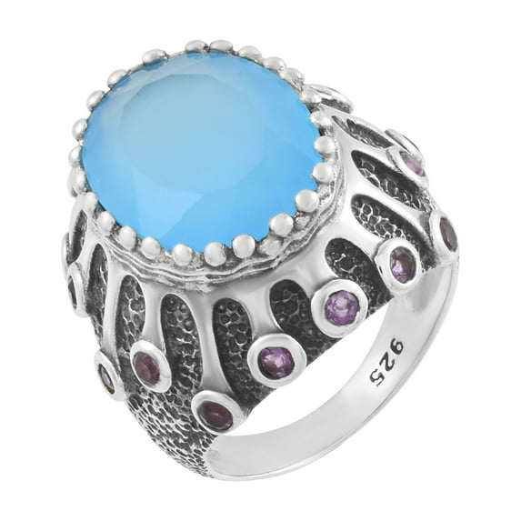 Chalcedony Gemstone Ring