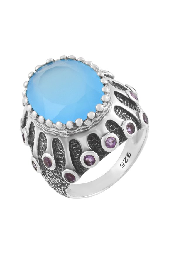 Chalcedony Gemstone Ring