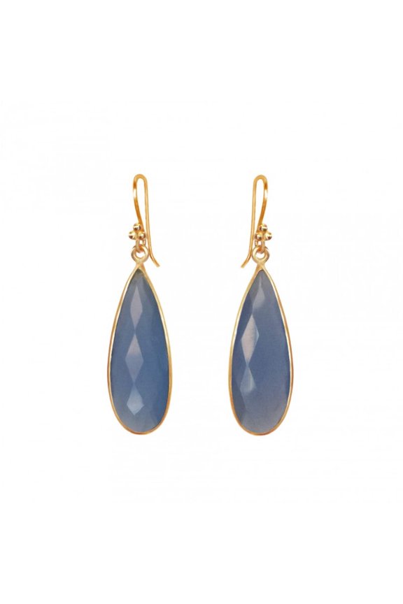 Chalcedony Teardrop
