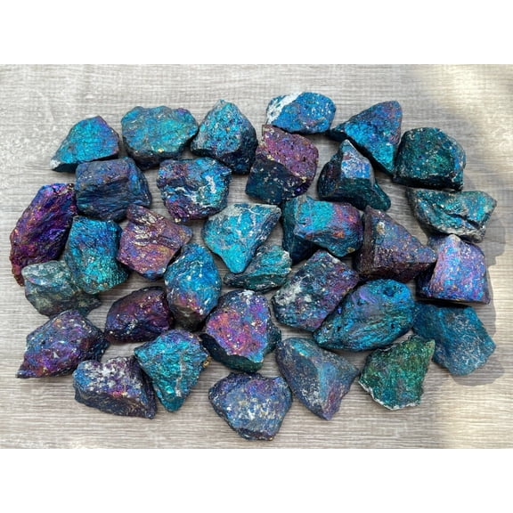 Chalcopyrite Natural Stone, Raw Peacock Ore Stone