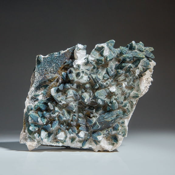 Chalcopyrite over Calcite from Edong Mining District, Daye, Hubei, China