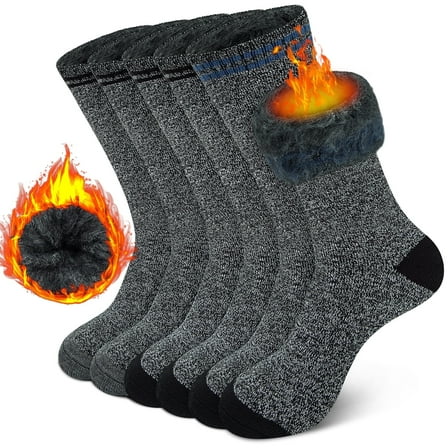 KOITHOT 3 Pack Thermal Socks for Men & Women, Thick Warm Winter Socks for Cold Weather