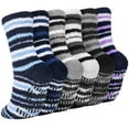 thumbnail image 1 of KOITHOT 6 Pack Men Fuzzy Socks Warm Winter Soft Fluffy Cozy Slipper Fleece Socks for Men, 1 of 9