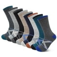 thumbnail image 1 of KOITHOT 8 Pairs Wool Socks for Men, Crew Socks Thermal Warm for Winter Work Hiking, 1 of 6