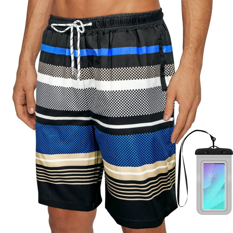 Chalesta Quick Dry Mens Swimming Trunks with Triangle Mesh Swim Shorts with Zip Pockets XL Walmart