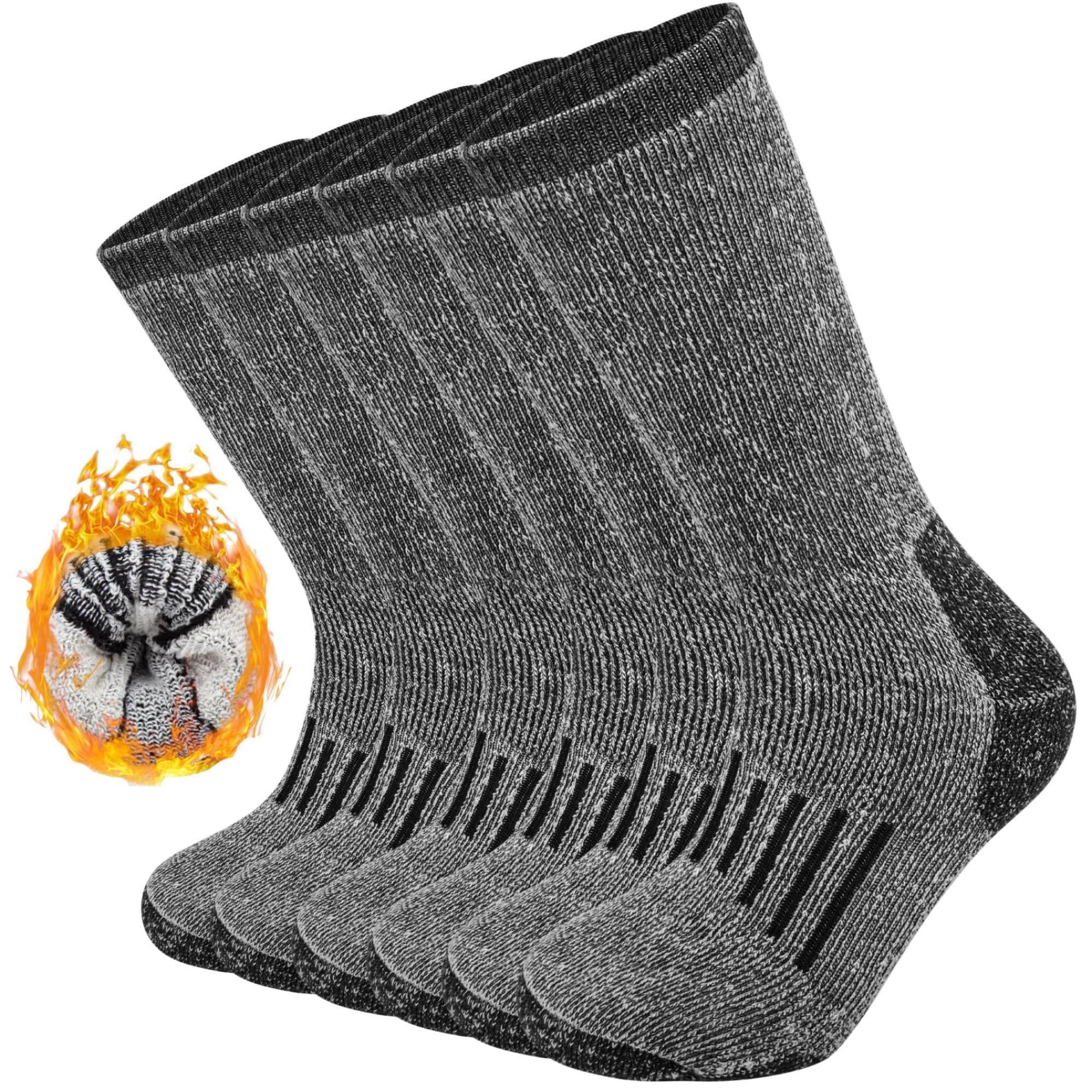 KOITHOT 3 Pack Merino Wool Socks for Men & Women, Thermal Boot Warm Hiking Socks