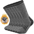 thumbnail image 1 of KOITHOT 3 Pack Merino Wool Socks for Men & Women, Thermal Boot Warm Hiking Socks, 1 of 6