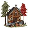 thumbnail image 1 of Chalet Style Forest Cabin 1643 Piece Modular City Building Blocks Toy Bricks Set Model Expert Creator with LED Light Set| General Jim's Toys| Compatible with Lego, Cobi, Wange, Sembo and all major bri, 1 of 8