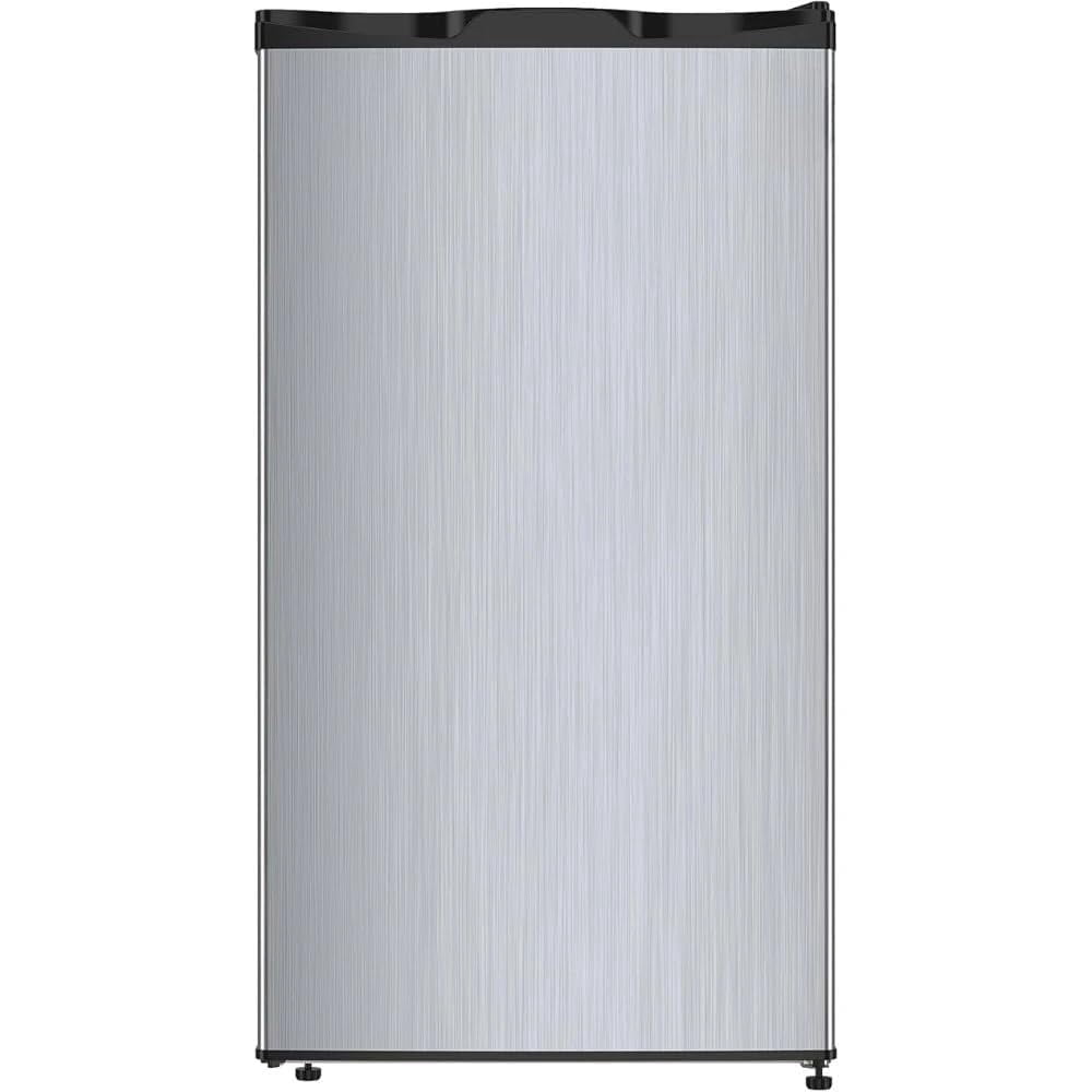 Chaleur 19" Single Zone Mini Fridge Beverage Refrigerator Solid Door Outdoor 126-Can, 3.2 Cu.Ft Mini Fridge, Summer Kitchen BBQ Bar Cooler, LED Light, 34-64°F, Adjustable Shelves – Silver