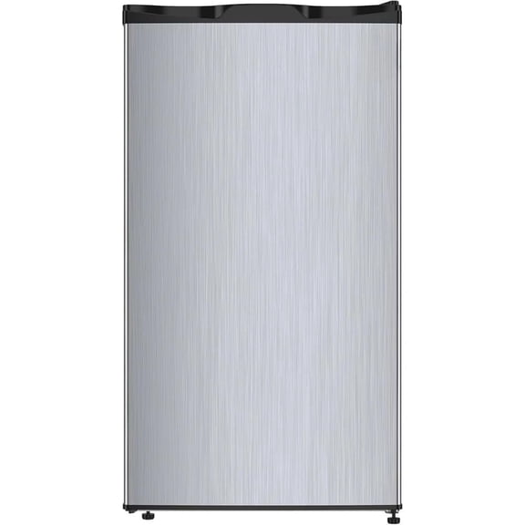 Chaleur 19" Single Zone Mini Fridge Beverage Refrigerator Solid Door Outdoor 126-Can, 3.2 Cu.Ft Mini Fridge, Summer Kitchen BBQ Bar Cooler, LED Light, 34-64F, Adjustable Shelves Silver