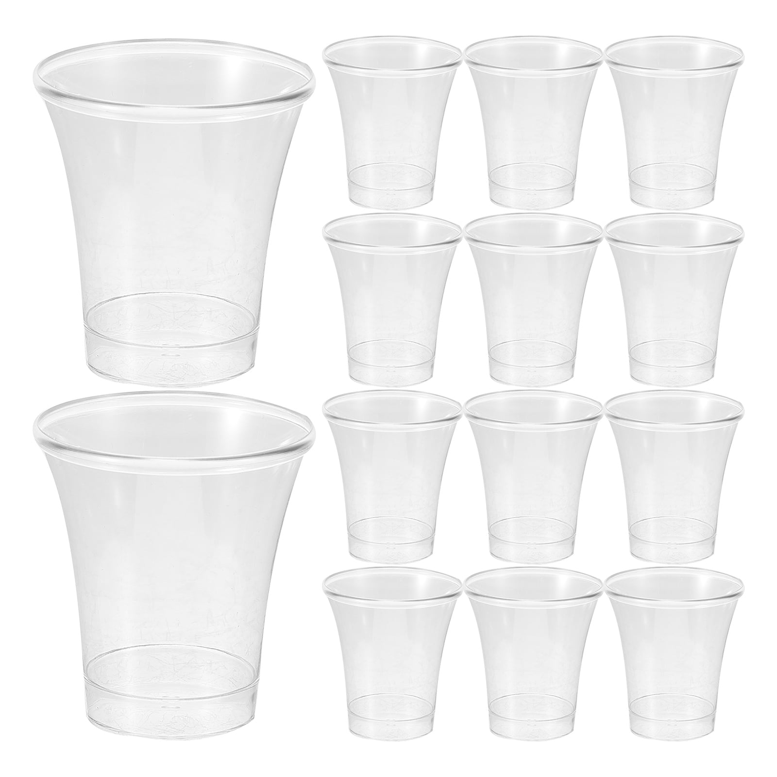 Chalice 100 Pcs Transparent Beverage Cups Multifunction Water Decor