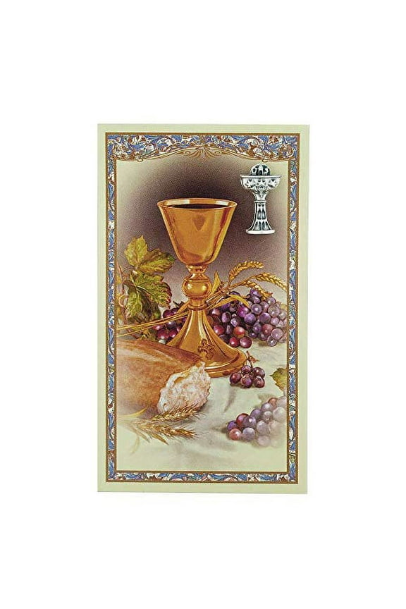 Chalice Pin and Prayer Card | First Holy Communion
