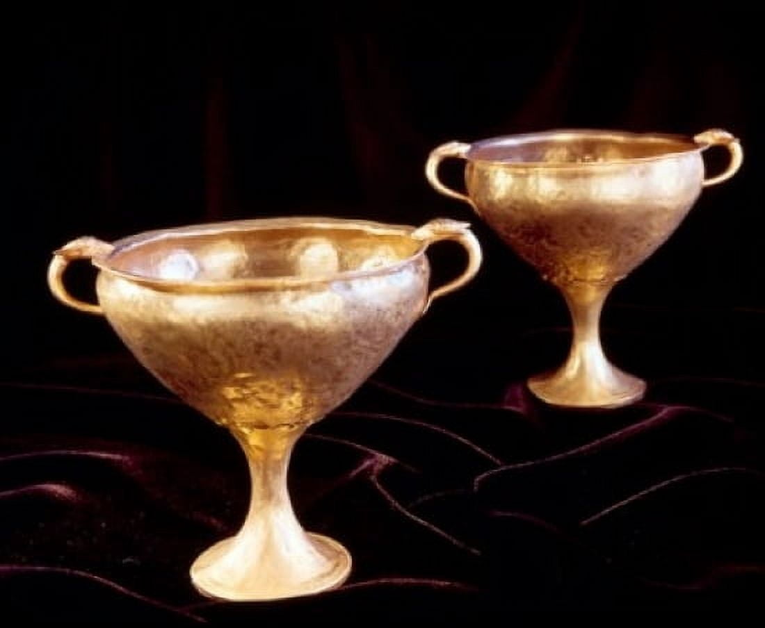 Chalices Found at Mycene in Greece Canvas Art - (24 x 36)