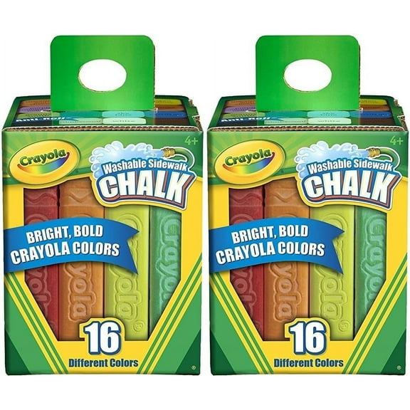 Chalk 2 Pack Crayola 16 Count Sidewalk