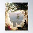 thumbnail image 1 of Chalk Cliffs On Rügen By Caspar David Friedrich Poster Wall Art, Modern Wall Decor, 24x36 UNFRAMED, 1 of 3