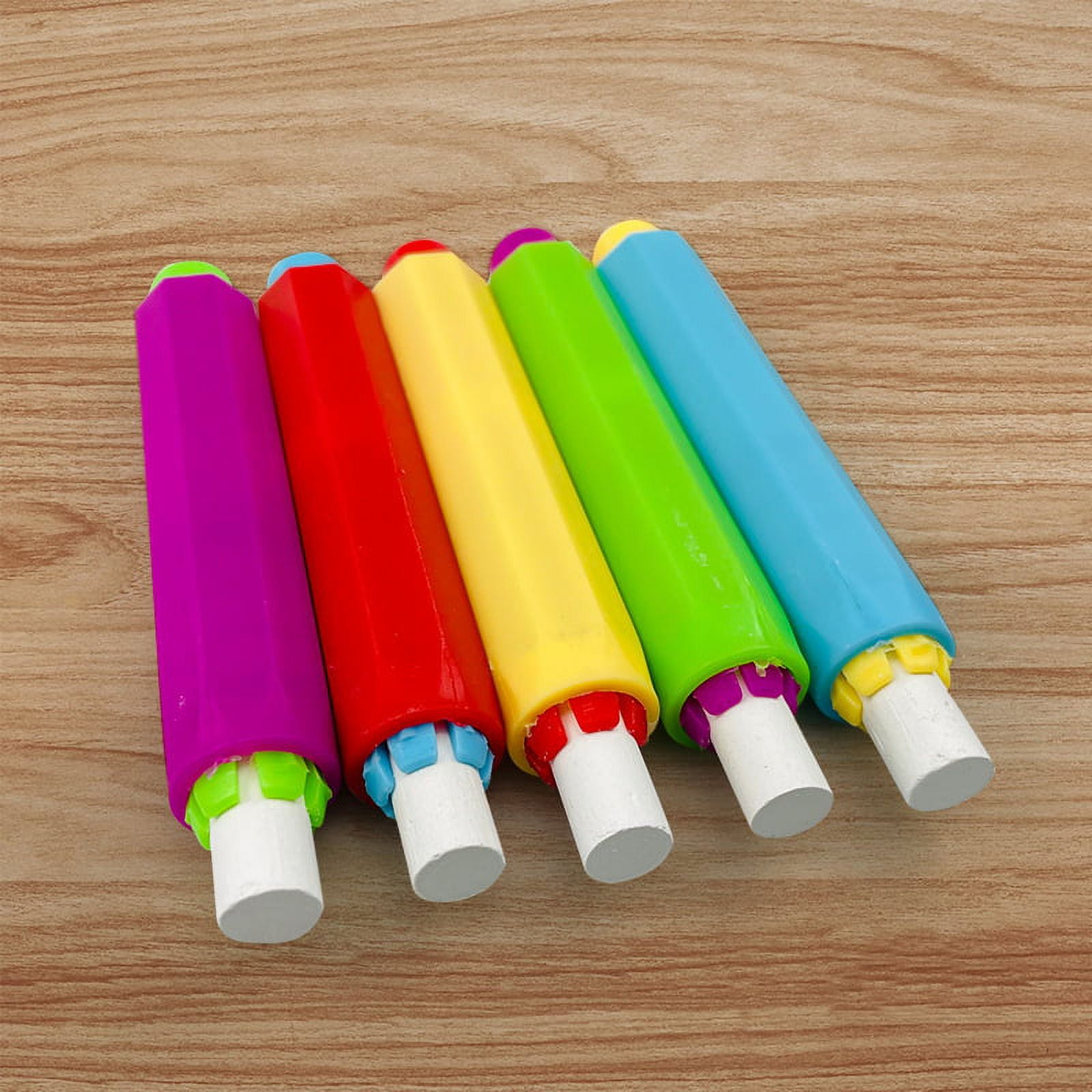 Chalk Holders, Colorful Plastic Blackboard Adjustable Chalk Clip Set