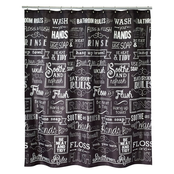 Chalk It Up Shower Curtain Multicolor