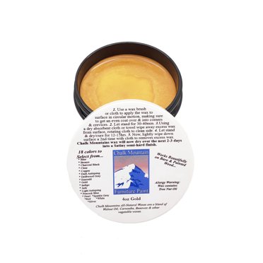 Chalk Mountain 8oz Driftwood Gray Furniture Wax - All Natural Slow Dry