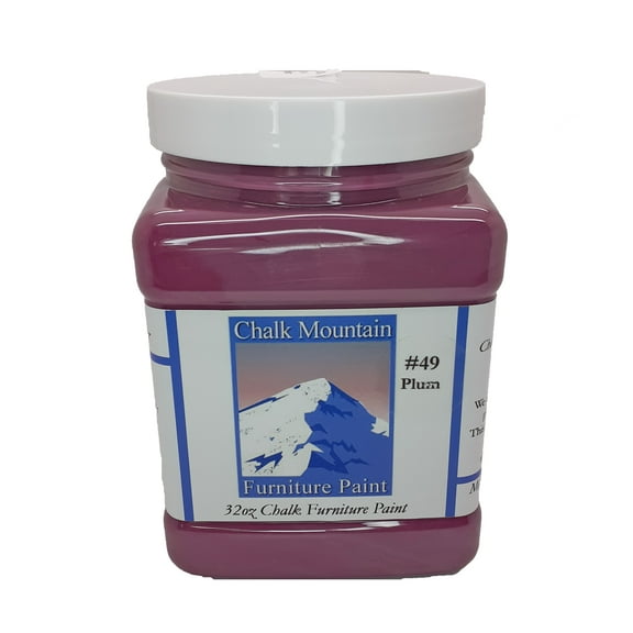 Chalk Mountain Furniture Paint Chalk Furniture Paint, 32 oz, 49 Dark Seas Red, Low Odor