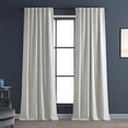 thumbnail image 1 of Half Price Drapes Chalk Off White Bellino Textured Faux Linen Room Darkening Curtains For Bedroom & Living Room Curtains(1 Panel), Curtains 108 Inches Long, 50W X 108L, 1 of 12
