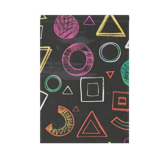 Chalk Paint Graphs Garden Flag 12X18 Double Sided Yard Flags for Outside Outdoor All Seasonal Decoration