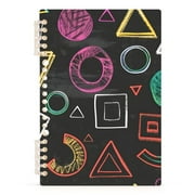 Chalk Paint Graphs Notebooks 1-subject Journal 60 Sheets A5 College Ruled Paper Detachable Ring 8.3"x5.7"