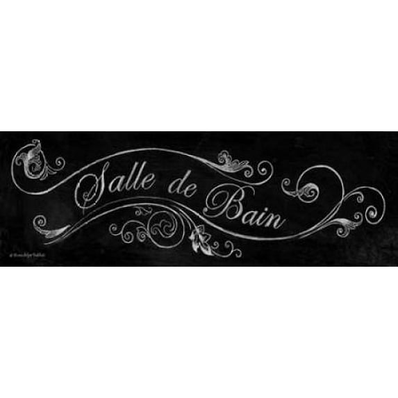 Chalk Salle de Bain Poster Print by Gwendolyn Babbitt (12 x 36)